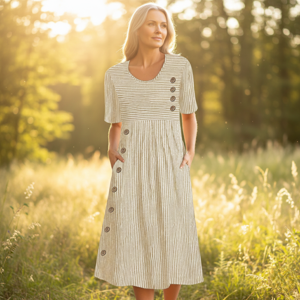 Vestido Midi Rayado Wanda™