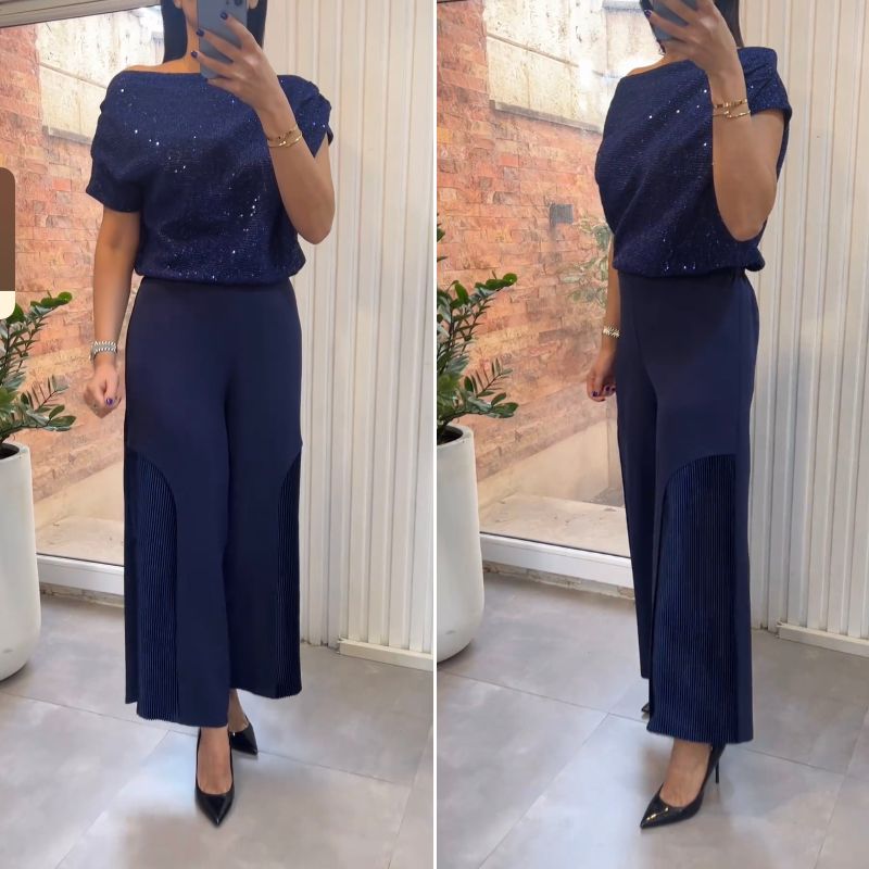 Yumi - Conjunto Elegante de Dos Piezas