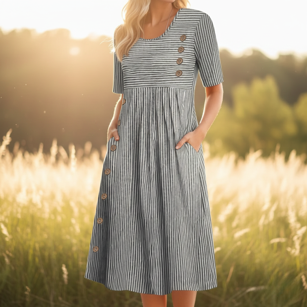 Vestido Midi Rayado Wanda™