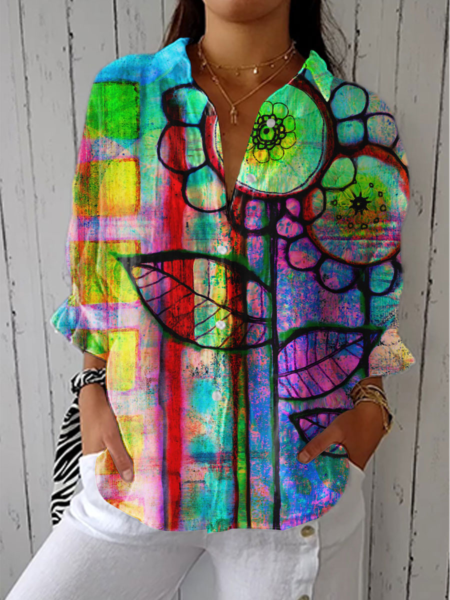 Fenna | Blusa Floral Artística