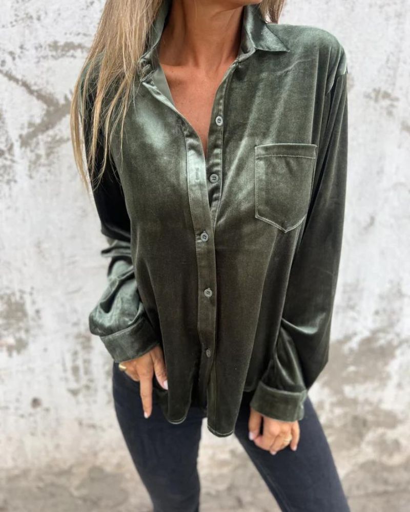 Arinka - Elegante Camisa de Manga Larga