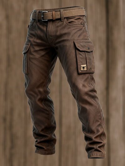 Pantalones multifuncionales retro para actividades al aire libre para hombre