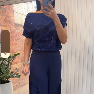 Yumi - Conjunto Elegante de Dos Piezas