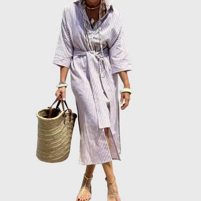 Ellen™ | Vestido a Rayas Clásico