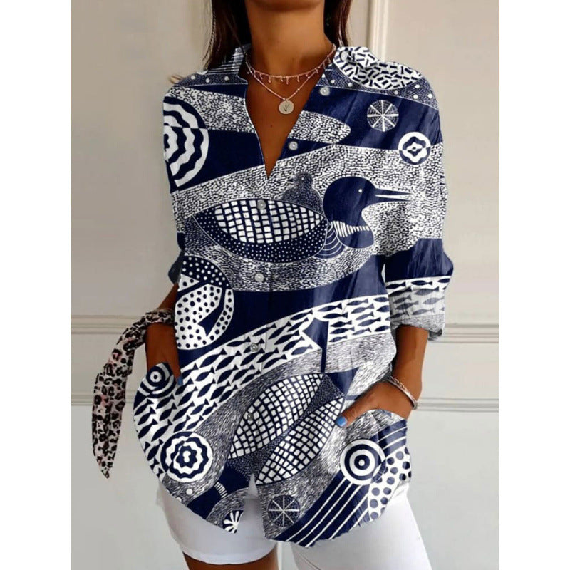 Marin | Blusa Historia de Pato y Pez