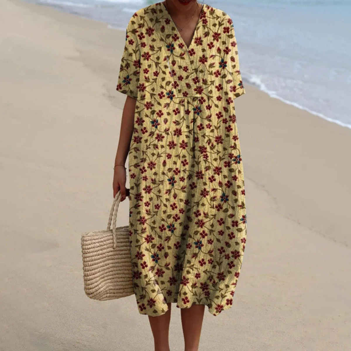 Harper™ | Vestido de Verano Floral con Escote en V