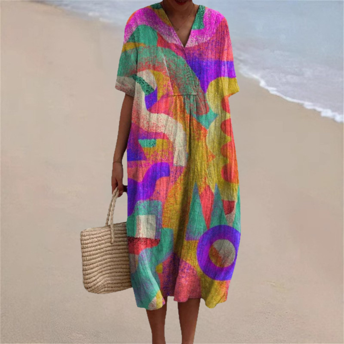 Aylin | Vestido de Verano Abstracto