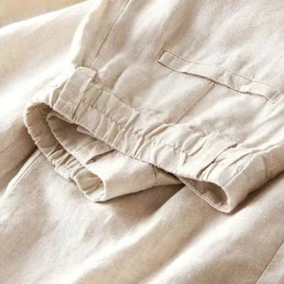 Pantalón Blanco Holgado Verano Cintura Alta