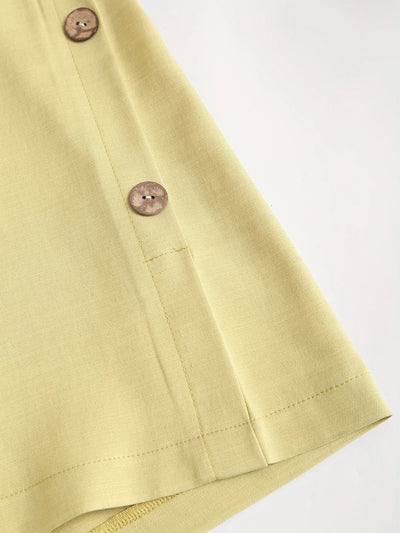 Pantalones cortos de lino casual mujer