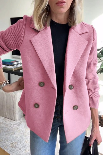 Kittiya - Elegante Blazer De Punto Con Manga Larga