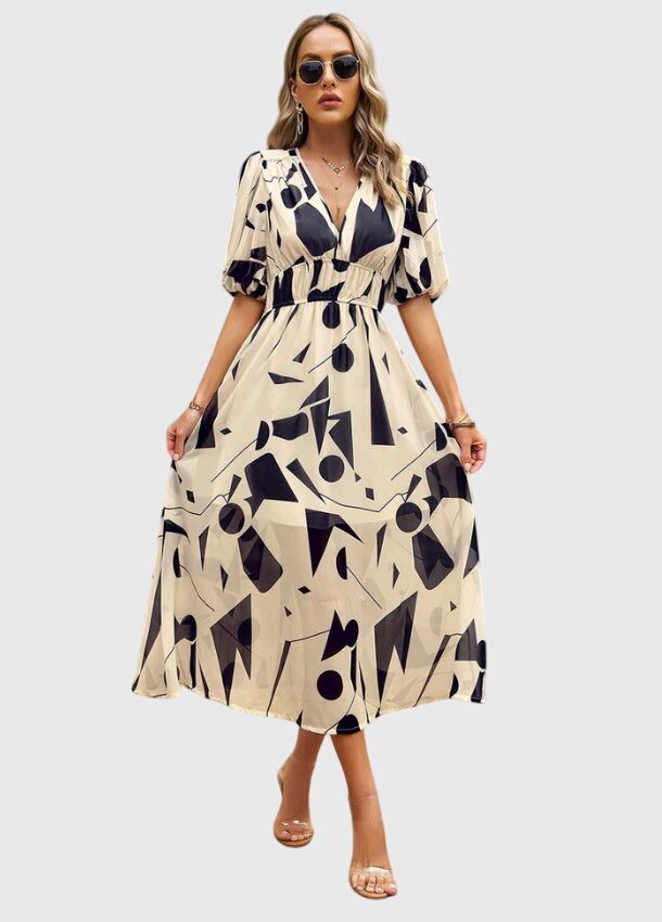 Merlin™ | Vestido Midi Floral Halagador