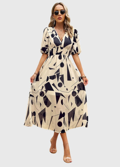 Merlin™ | Vestido Midi Floral Halagador