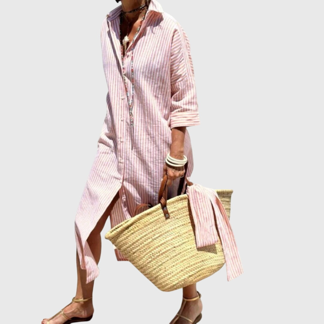 Ellen™ | Vestido a Rayas Clásico