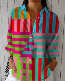 Zaria | Blusa de Rayas Pastel