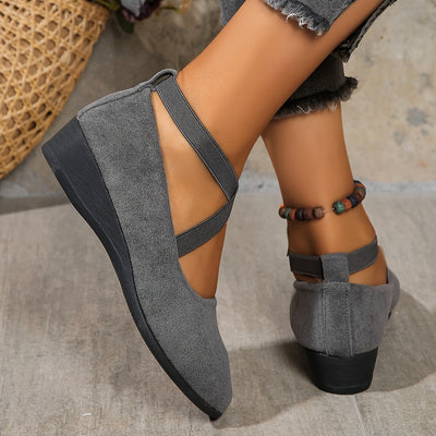 Élise® -  bailarinas con tiras cruzadas para una comodidad refinada