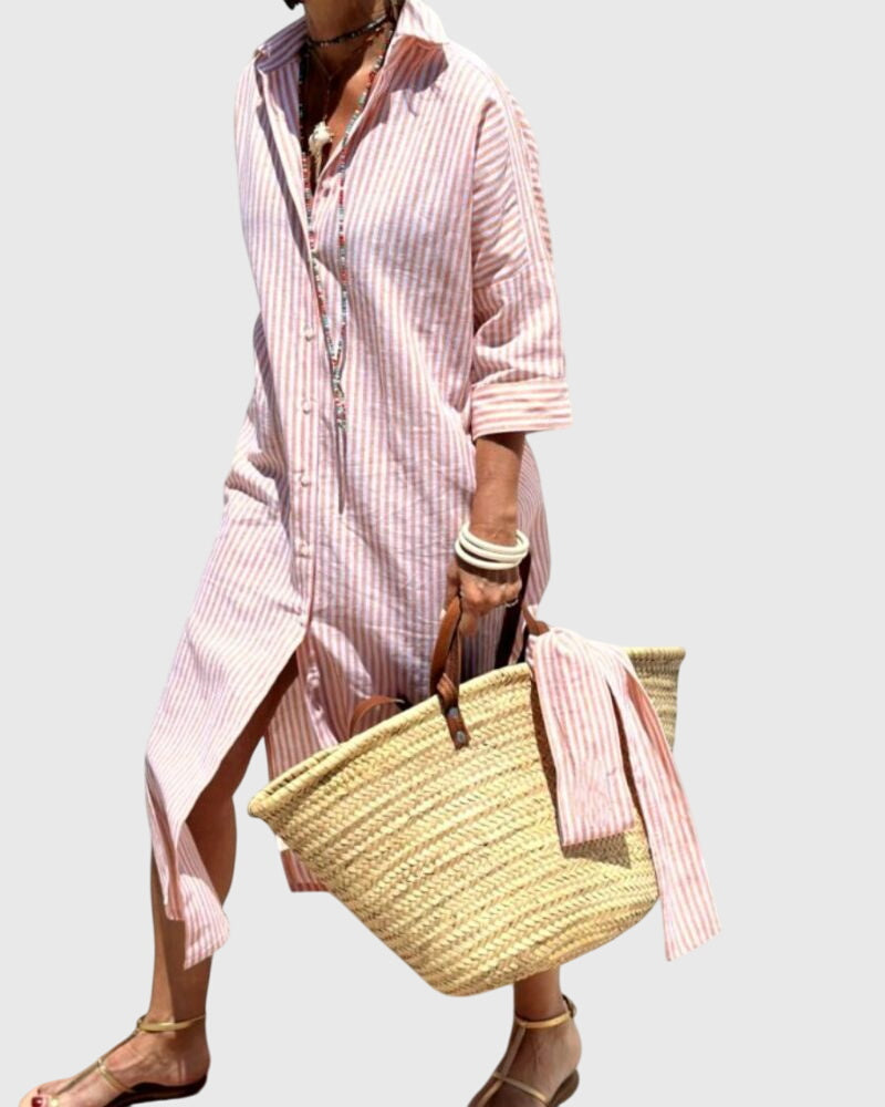 Ellen™ | Vestido a Rayas Clásico