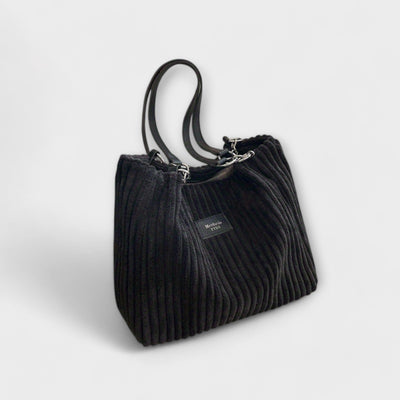 Olivia – Bolso de Hombro de Corderoy Suave