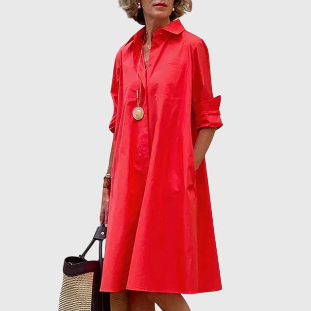 Paige™ - Vestido Elegante con Bolsillos