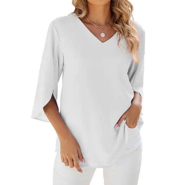 Helen | Blusa de Cuello en V