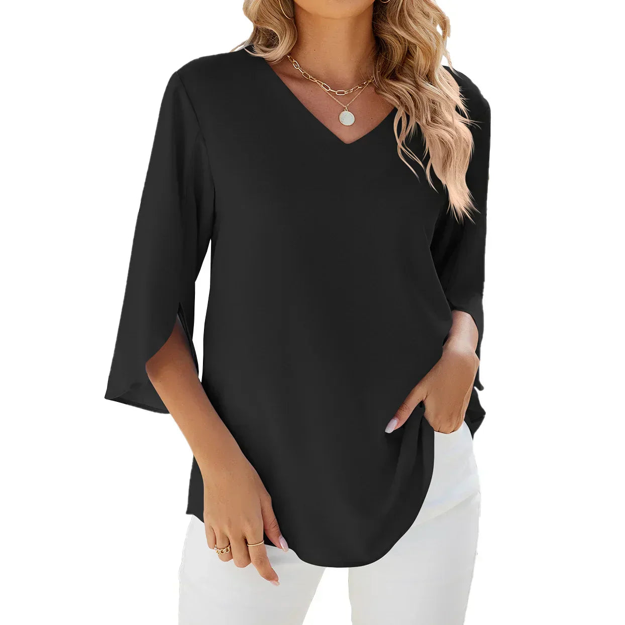 Helen | Blusa de Cuello en V