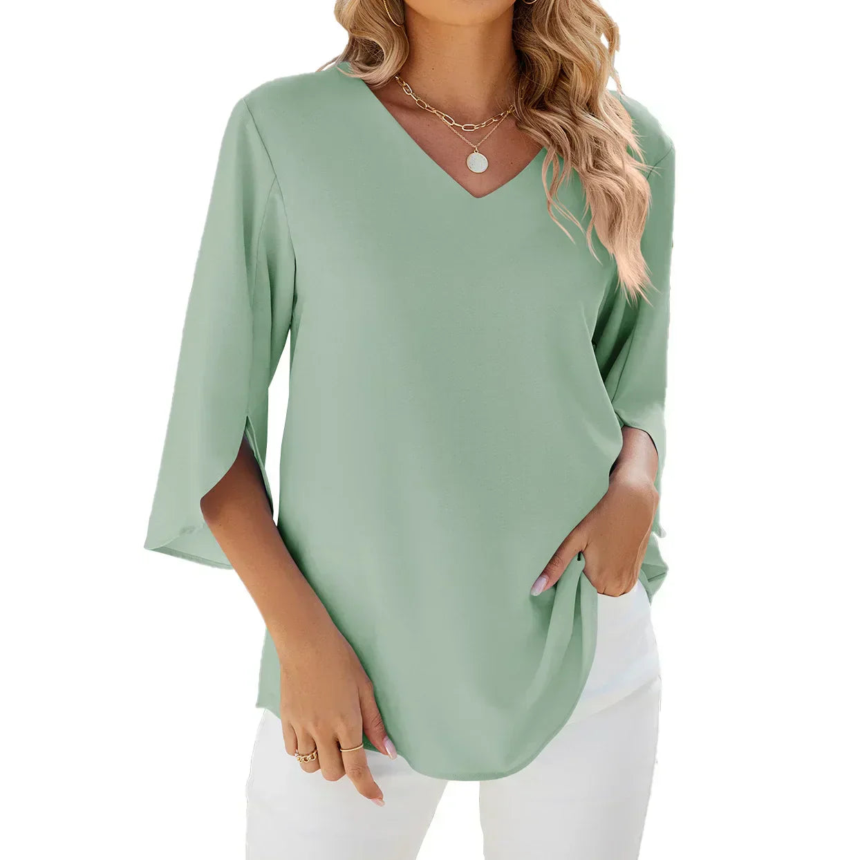 Helen | Blusa de Cuello en V