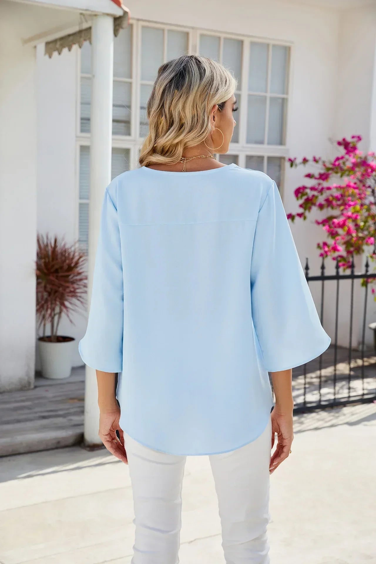 Helen | Blusa de Cuello en V
