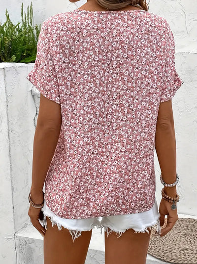 Jenna | Blusa Floral de Botones