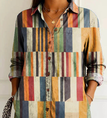 Dalia | Blusa Cuadrada de Patchwork